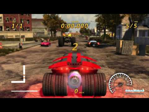 FlatOut 3: Chaos & Destruction | Speedrun | Detroit Suburb | 1 lap | 0:33.017
