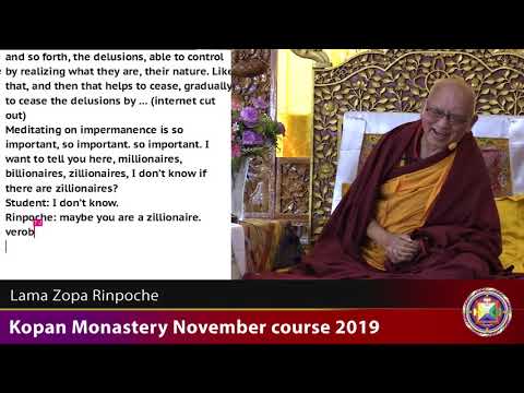 20191201 1530 LZR Kopan - Nature of causative phenomena. How to meditate on emptiness