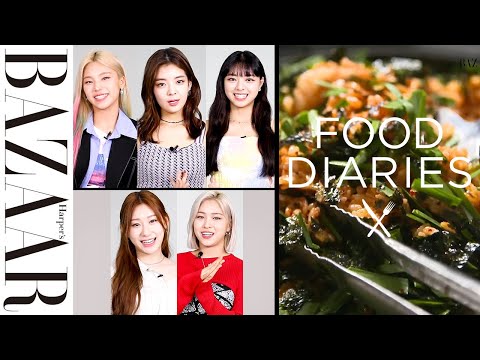 The eating habits of the five-member K-pop girl group, ITZY, are revealed! | [FOOD DIARIES] | Har...