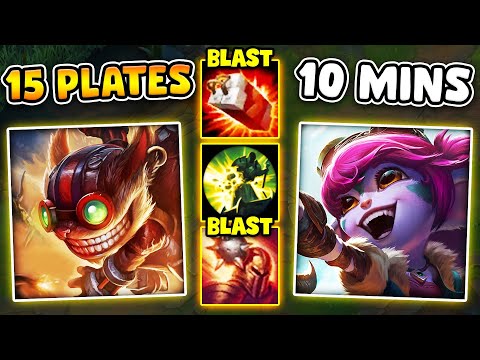 This bot lane can take 15 plates in under 10 minutes (KILL TURRETS IN 1.5 SECONDS)