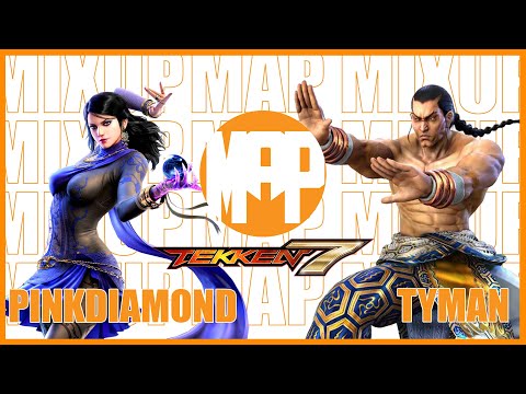 Pinkdiamond (Zafina/Kunimitsu/Josie) VS  Tyman (Feng) Grand finals Map Mixup Tekken 7 Tournament