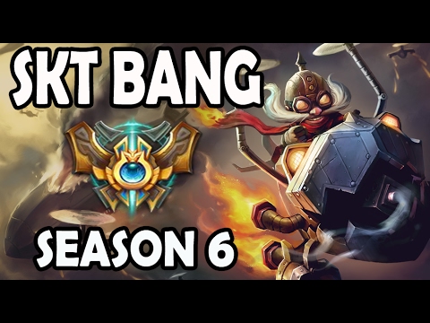 SKT T1 Bang Corki vs Twitch ADC Ranked Challenger Korea