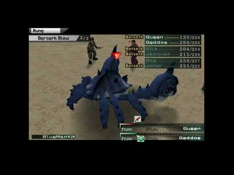 Suikoden III - 07 Geddoe Ch 1 - 03 Mt. Hei-Tou - Y Kennel Recipe 5&14  Mantix; O Book 12 Melon Seed