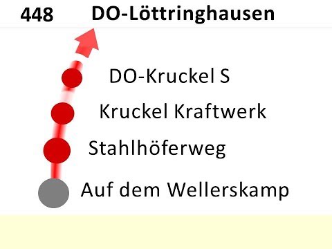 DSW21 Ansagen Bus 448 WIT-Rüdinghausen - Löttringhausen