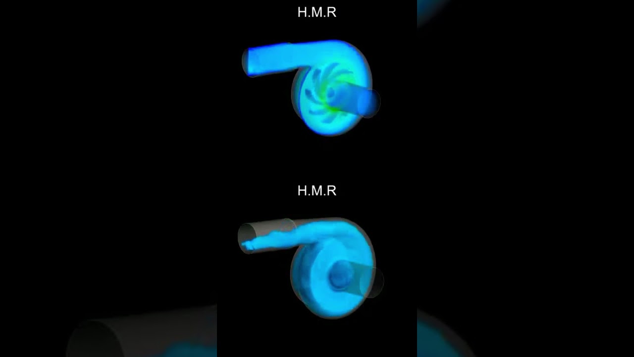 CFD in simulating fluid flow in centrifugal pumps #centrifugalpump #pump #art #cfd #ansysfluent