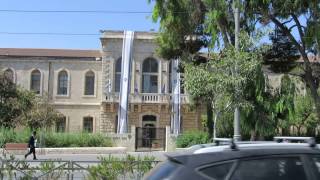 preview picture of video 'Beautiful houses in Jerusalem - Hospital Shaarei Tzedek - the old building (now home to the IBA)'