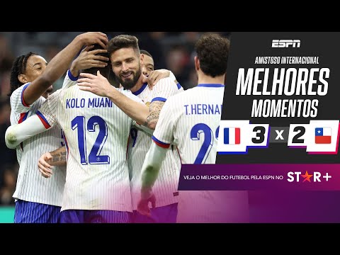 Gols e lances de França x Chile