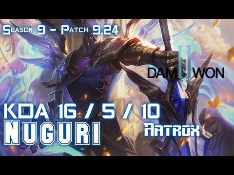 DWG Nuguri AATROX vs JAYCE Top - Patch 9.24 KR Ranked