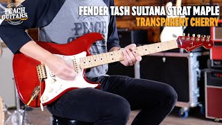 Video thumbnail for No Talking... Just Tones | Fender Tash Sultana Strat Maple Transparent Cherry by Peach Guitars