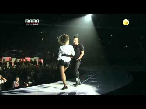 MAMA 2010 - Taeyang Kiss Dara from 2NE1 [HD]