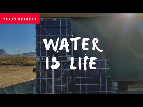 Off Grid Water Catchment Part 1 | Couple Builds Shed To Home in Texas Desert | Prepper Survivalist