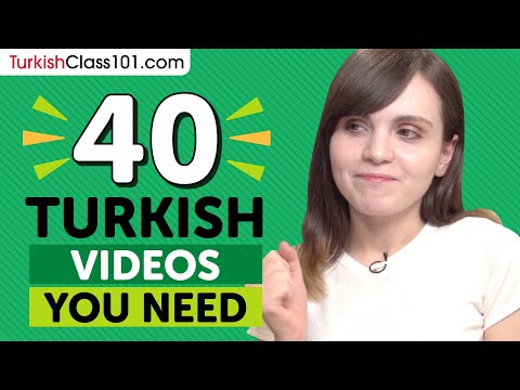 Learn Turkish: 40 Beginner Turkish Videos You Must Watch