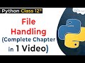 Full Chapter- File Handling in Python Class 12 | Python File Handling | Python for Class 12 CBSE