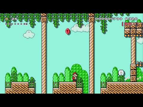 Joyeux Jardin [HSSS 1-1] by Pinktops - Super Mario Maker 2 - No Commentary 1bw