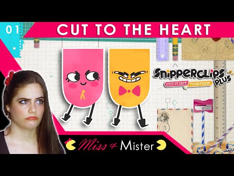 Cutting Each Other's Pieces | Miss And Mister Play CO-OP Snipperclips
