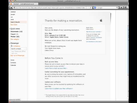 Reservation To Genius Bar