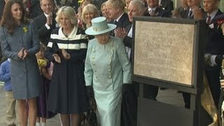 Queen jokes about her hat on visit to Fortnum and Mason with Camilla and Kate