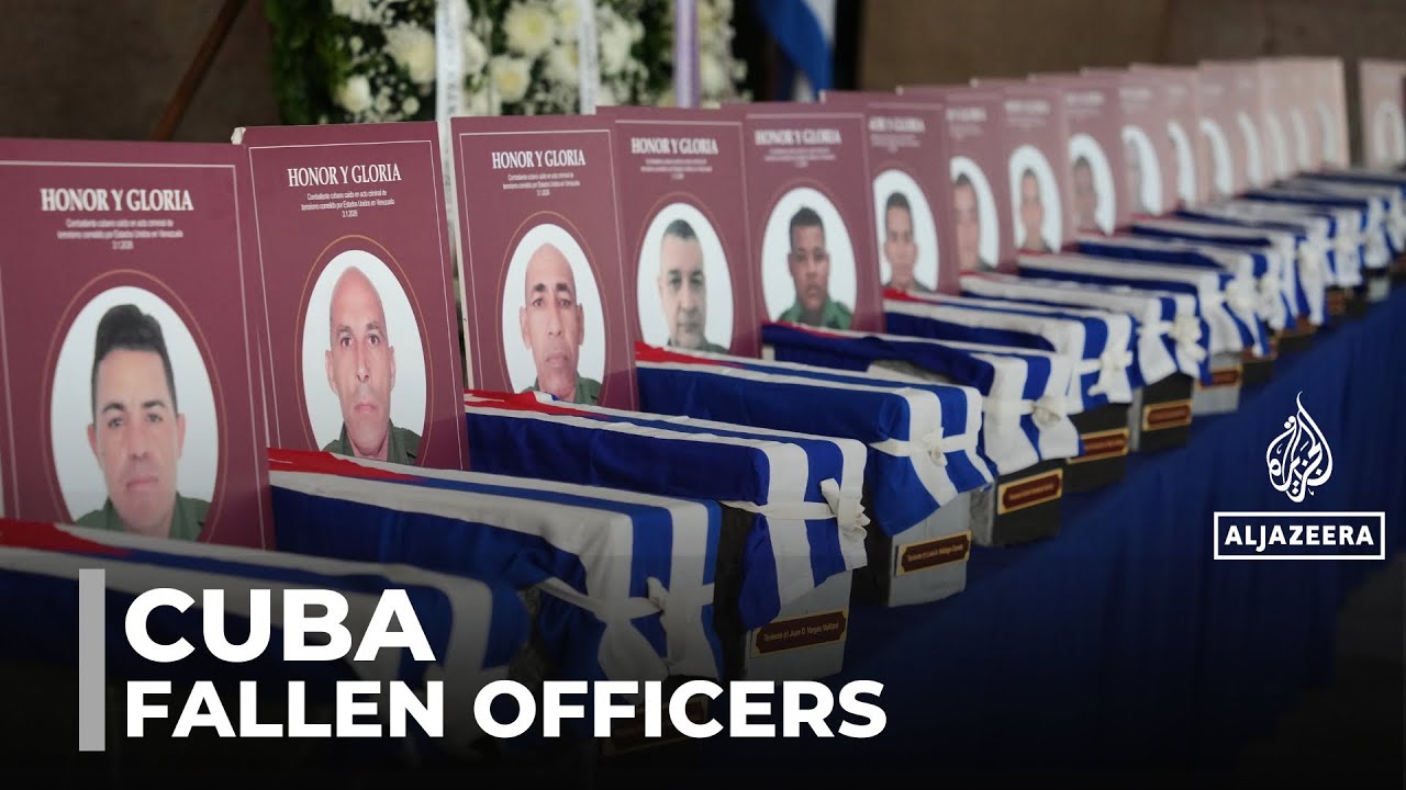 Cuba honours killed security officers: Remains of those killed in Venezuela return home