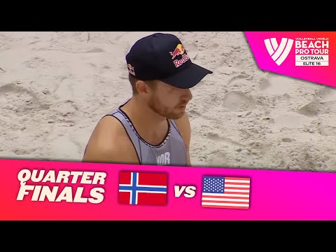 Mol, A./Sørum, C. vs. Partain/Benesh - Quarter Final Highlights | Ostrava 2025 #BeachProTour