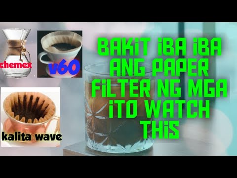 V60 vs chemex vs kalita wave paper filter? Quick tutorial