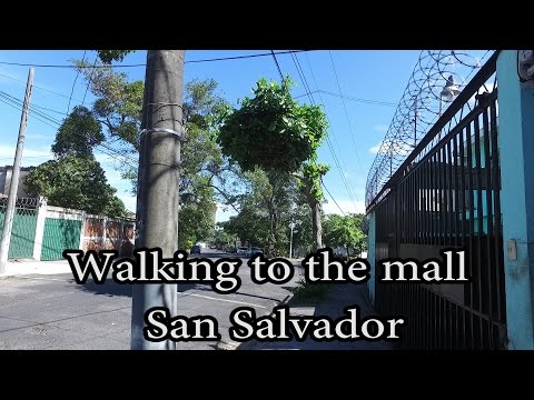 San Salvador, El Salvador - Walking to t