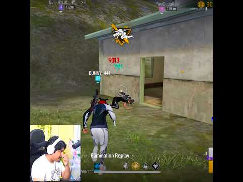 Finally BUNNY 444 Meets Gyan Gaming in BR 🥰 #FreeFire #foryou #shortsfeed  #shorts