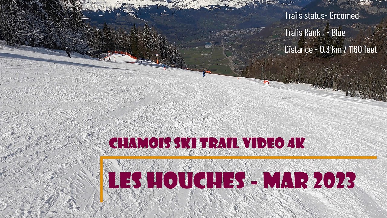 Chamois blue run — full POV descent, Les Houches, Chamonix