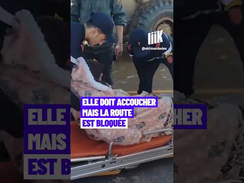 Elle doit accoucher mais la route est bloquée !