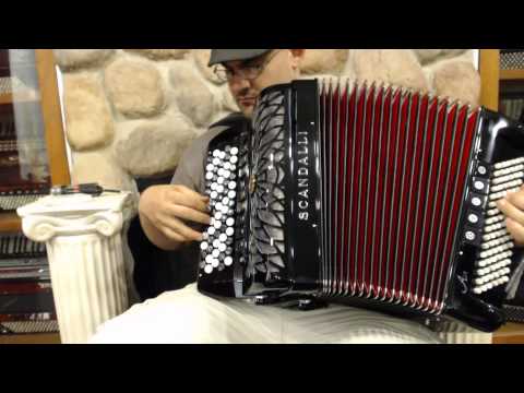 SCANAIRIICb - Black Scandalli Air II Chromatic C Double Tone Chamber LMMH 96 $7495