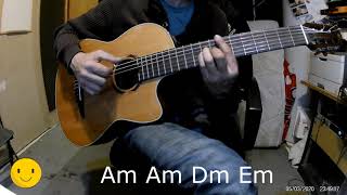 Tuto FR US [ Cours Débutant Guitare Free ] Accords Danakil Marley memes music NCX 900R Yamaha