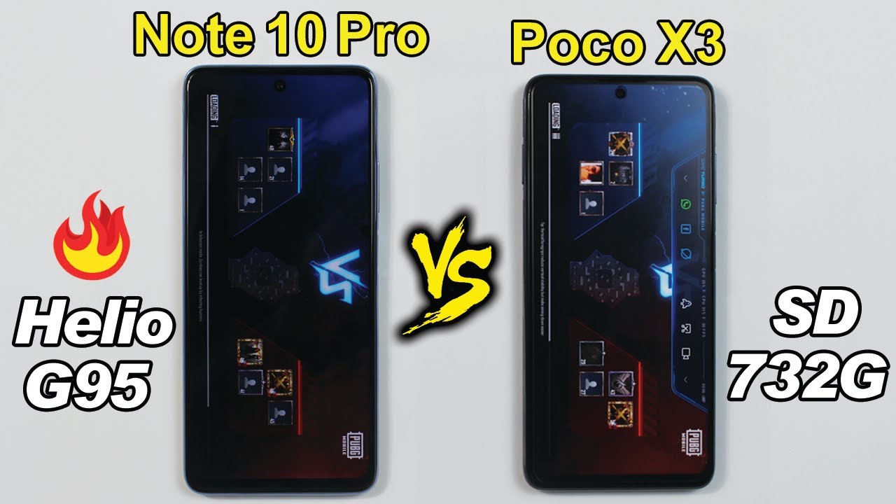 Infinix Note 10 Pro vs Poco X3 PUBG MOBILE TEST - G95 vs SD 732G🎮