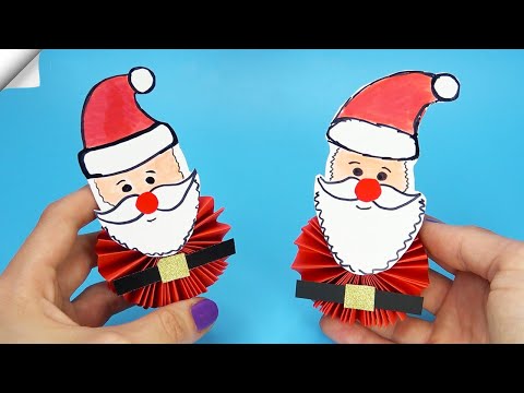 DIY paper crafts Paper toys Christmas crafts santa claus DIY santa claus