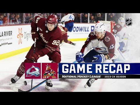 Avalanche @ Coyotes 12/27 | NHL Highlights 2023