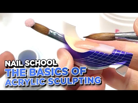 YN NAIL SCHOOL - Basics of Acrylic Sculpting For Beginner Techs!
