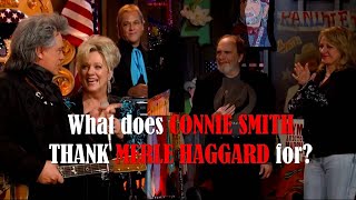 What does CONNIE SMITH THANK MERLE HAGGARD for?
