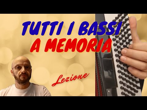 Come memorizzare tutti i bassi della fisarmonica - Tastiera bottoni schema a memoria -