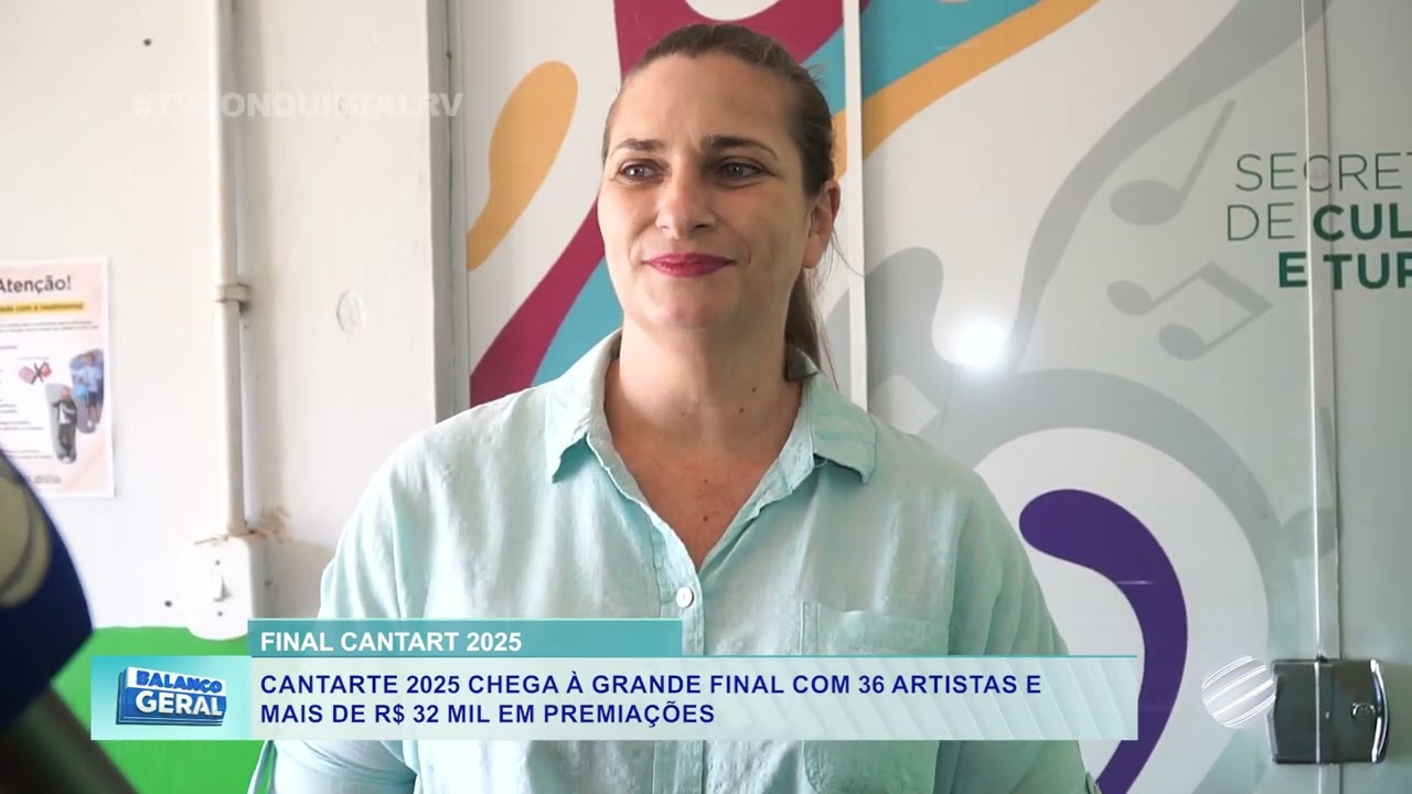 Cantarte 2025 chega à grande final com 36 artistas e mais de R$ 32 mil em premiações