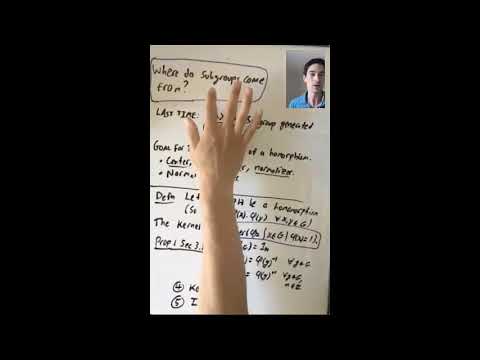 The Kernel of a Homomorphism (Algebra 1: Lecture 3 Video 1)