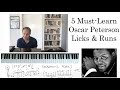 5 Must-Learn Oscar Peterson Licks and Runs