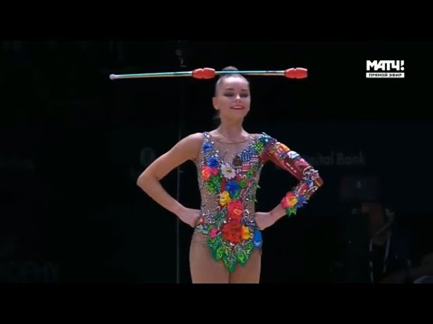 2019.04.28 Баку - Аверина Арина 1998 🇷🇺RUS - Булавы 22,300 🥈 - World Cup Baku 2019