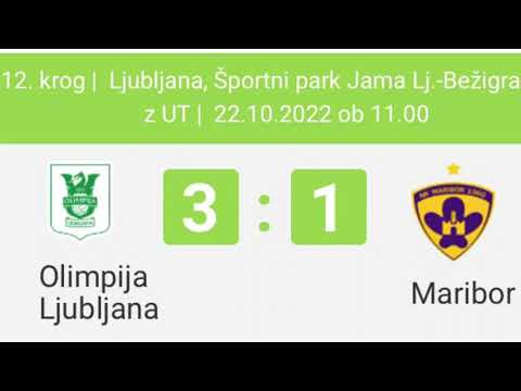 12. krog, 1. Slovenske kadetske lige NZS, 2022/23, NK Olimpija - NK Maribor