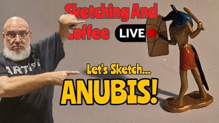 Anubis sketch tutorial: Guide to the Underworld, God of the Funeral