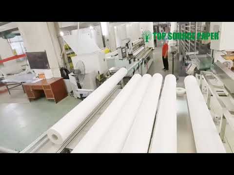 Jumbo Roll Tissue manufacturing process at Top Source Paper