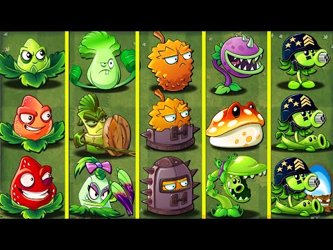 PvZ 2 Discovery - Every Plant Evolution Full Attack NOOB - PRO - HACKER version