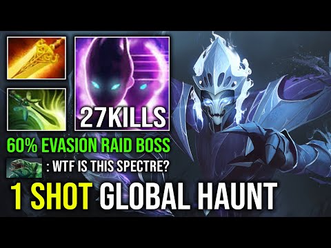 Nothing Can Stop Tank Spectre 60% Evasion Raid Boss 1v5 Global Haunt Max Desolate Hard Carry Dota 2