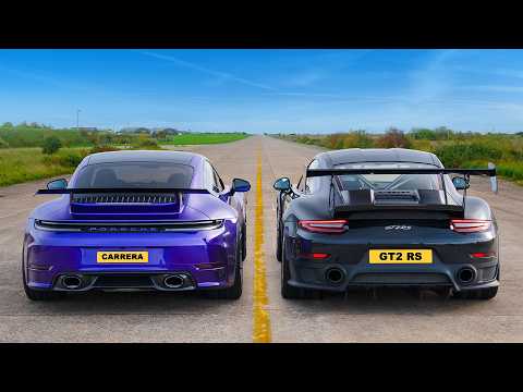 포르쉐 GT2 RS vs 튜닝된 911 카레라 - 드래그 레이스!