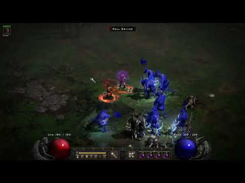 Multishot zon fights D2R players 8 cows - D2R Patch 2.4 PTR