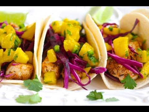Taco Recipe: Fish Taco with Mango Salsa by Everyday Gourmet with Blakely