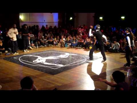 Funky J and Karambar vs. Chocolate Funk - locking semifinal, Juste Debout UK 2012