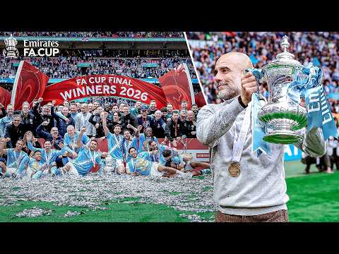 FC Manchester City Celebrate Winning The FA Cup! &...
